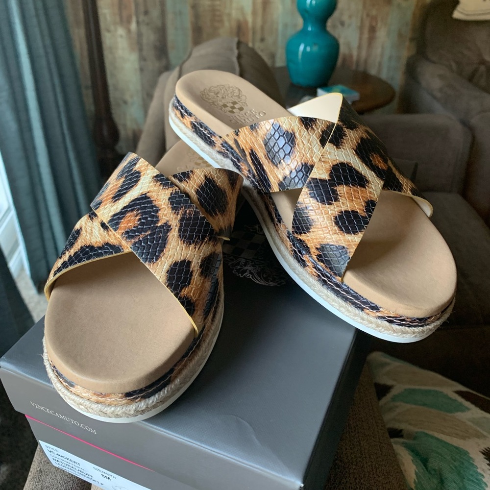 Vince Camuto Rickert Platform Sandals-Size 8M.